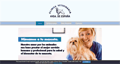 Desktop Screenshot of clinicaveterinariaavenidadeespana.com