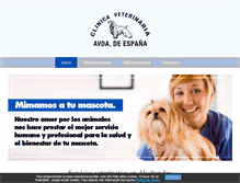 Tablet Screenshot of clinicaveterinariaavenidadeespana.com